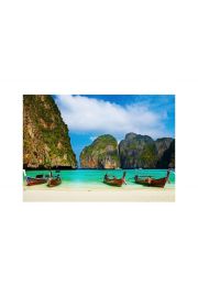 Tropical beach, Maya Bay, Thailand - plakat premium