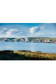 Burgh Island Cliffs - plakat premium 29,7x21 cm
