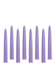 Świece z parafiny fioletowe - świeczki zestaw - 8 świec