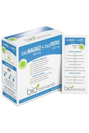 Biofarmacja Magnez + potas (300 mg + 300 mg) Suplement diety 30 sasz.