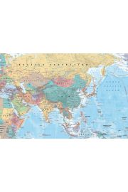 Azja i Bliski Wschd Mapa polityczna - plakat 91,5x61 cm