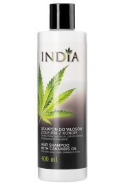India Cosmetics Szampon do wosw z olejem z konopi 400 ml