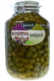 Bio Verde Oliwki zielone bez pestki z zioami w oleju (soik) 4.6 kg Bio