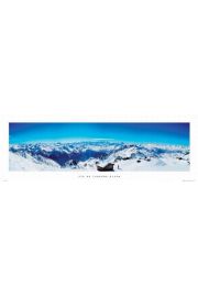 Gry Val Thorens Alpy - plakat premium 95x33 cm