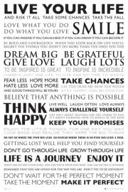 yj Wasnym yciem - Live Your Life - plakat motywacyjny 61x91,5 cm