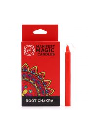 Manifest Magic Candles Root Chakra, Magiczne wiece Intencyjne Czakra Podstawy, 12 szt