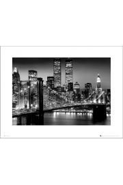 New York Manhattan Black - plakat premium
