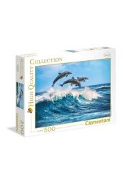 Puzzle 500 el. High Quality Collection. Delfiny Clementoni