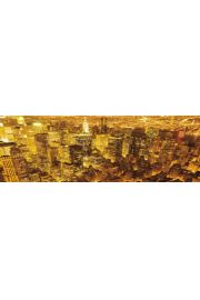 Nowy Jork wiata Noc - plakat 91,5x30,5 cm
