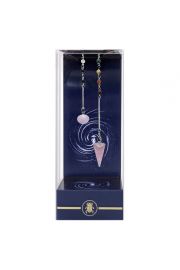 Premium Rose Quartz Pendulum, rowy kwarc