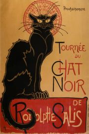 Kot buntownik - Chat Noir - plakat 29,7x42 cm