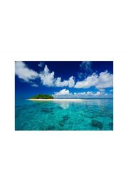 Tropical island vacation paradise - plakat premium 80x60 cm