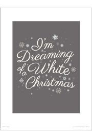 Christmas White - plakat premium 30x40 cm