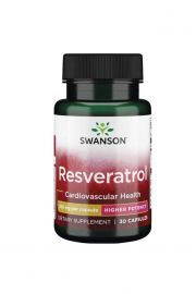 Swanson Resweratrol 250mg Suplement diety 30 kaps.