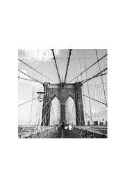 Brooklyn Bridge - New York - plakat premium 40x40 cm
