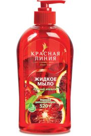 Rosyjska Kosmetyka Mydo w pynie czerwona pomaracza rt