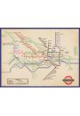 London Underground Vintage 1936 Map - plakat premium 80x60 cm