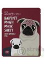 Holika Holika Baby Pet Magic Mask Sheet Anti-Wrinkle Pug maseczka pielgnacyjna do twarzy na bawenianej pachcie