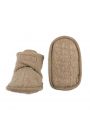 Buciki niechodki polarowe beowe Teddy Fleece Beige 3-6m