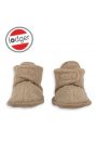 Buciki niechodki polarowe beowe Teddy Fleece Beige 3-6m