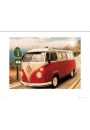VW CALIFORNIAN CAMPER na Trasie - plakat premium 80x60 cm