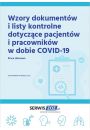eBook Wzory dokumentów i listy kontrole dotyczące pacjentów i pracowników w dobie COVID-19 pdf