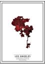 Crimson Cities -  Los Angeles - plakat 40x60 cm