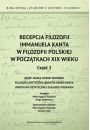 eBook Recepcja filozofii Immanuela Kanta w filozofii polskiej w początkach XIX wieku. Część 2 pdf