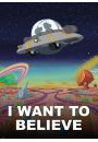 Rick and Morty I Want to Believe - plakat 100x140 cm