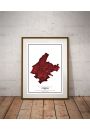 Crimson Cities - Athens - plakat 60x80 cm