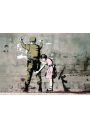 Banksy Dziewczynka i onierz - plakat 59,4x42 cm