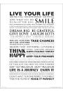 Live Your Life - plakat premium 40x50 cm