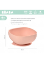 Beaba Silikonowa miseczka z przyssawk pink