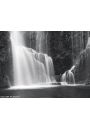 Szkocki Wodospad - Grampian Waterfall - plakat premium 80x60 cm
