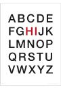 Alphabet Hi - plakat premium 30x40 cm