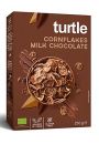 Turtle Patki niadaniowe kukurydziane w polewie z mlecznej czekolady bezglutenowe 250 g Bio