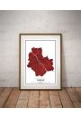 Crimson Cities - Warsaw - plakat 50x70 cm