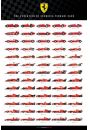 Ewolucja Ferrari Bolid F1 Scuderia Cars - plakat