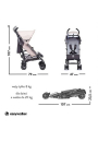 Easywalker Wzek spacerowy z osonk przeciwdeszczow Buggy+ Monaco Apero