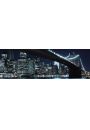 Nowy Jork Brooklyn Bridge Noc - plakat 158x53 cm