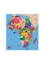 Mudpuppy Puzzle konturowe Mapa Afryki 70 el.