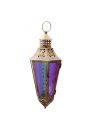 Stylowy lampion w marokaskim stylu z kolorowym szkem