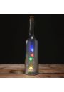 Ozdobna szklana butelka z kolorowymi diodami LED - 29cm