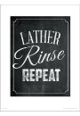 Lather Rinse - plakat premium 30x40 cm