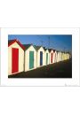 Tom Mackie Beach Huts - plakat premium 40x30 cm