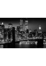 Nowy Jork Manhattan Noc - plakat 91,5x61 cm