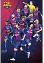 FC Barcelona Gwny Skad 2017/2018 - plakat