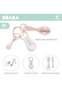 Beaba Akcesoria do pielgnacji: termometr do kpieli, cki do paznokci, szczoteczka i grzebie Old Pink