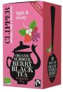 Clipper Herbata czarna z czarn porzeczk malin i truskawk fair trade 20 x 2 g Bio