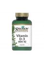 Swanson Witamina D3 400 IU Suplement diety 250 kaps.